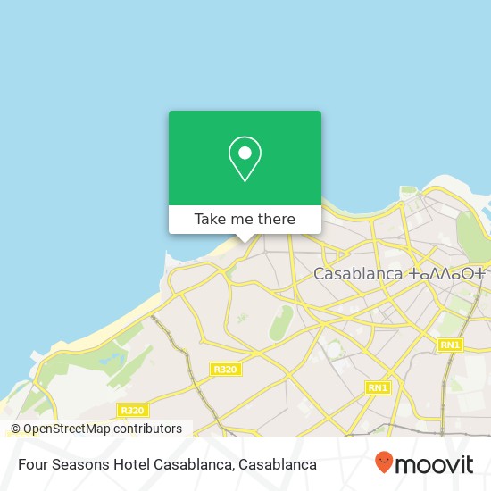 Four Seasons Hotel Casablanca map