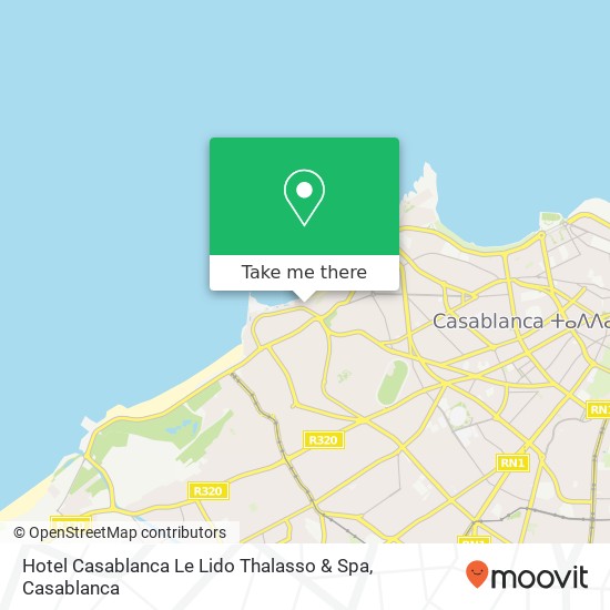 Hotel Casablanca Le Lido Thalasso & Spa map