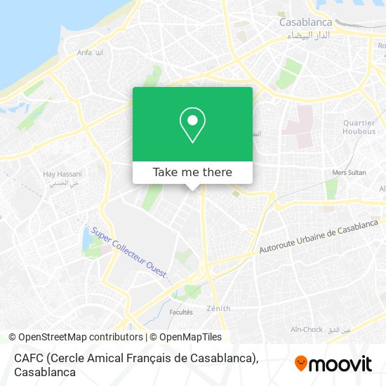 CAFC (Cercle Amical Français de Casablanca) map