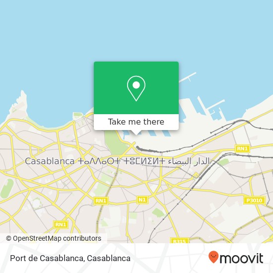 Port de Casablanca map
