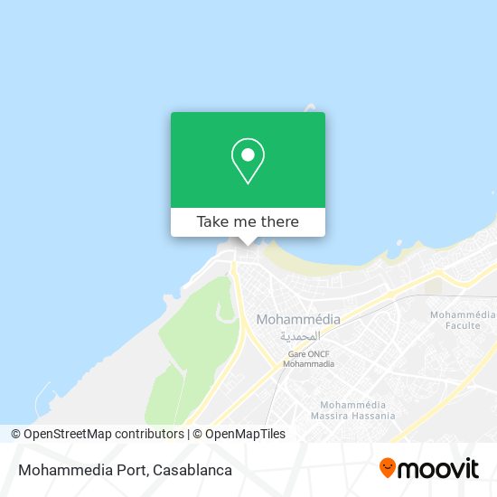 Mohammedia Port map