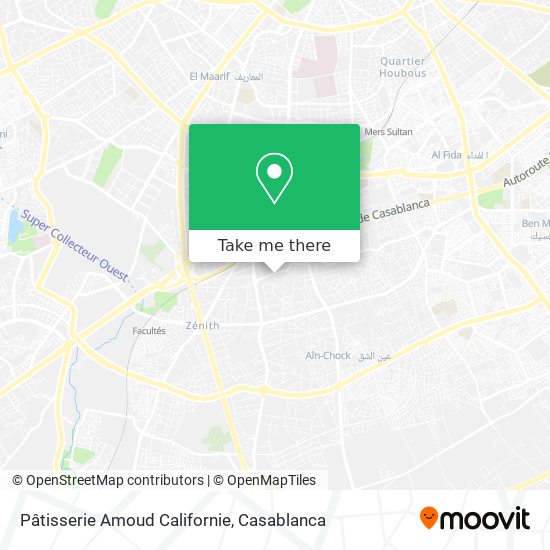 Pâtisserie Amoud Californie map