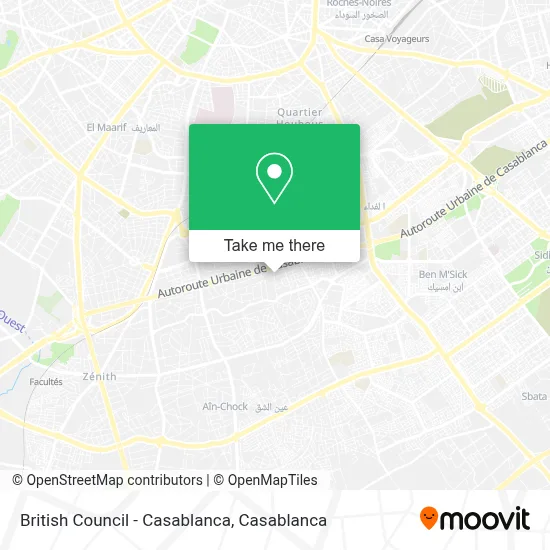 British Council - Casablanca map