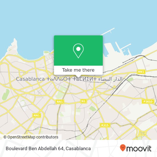 Boulevard Ben Abdellah 64 map