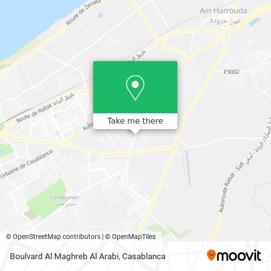Boulvard Al Maghreb Al Arabi map