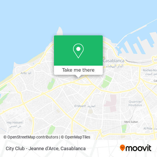 City Club - Jeanne d'Arce map