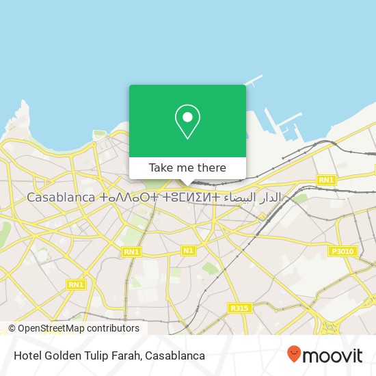Hotel Golden Tulip Farah map