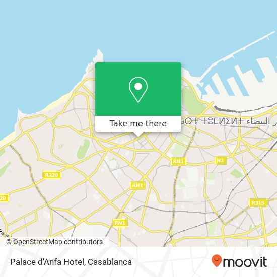 Palace d'Anfa Hotel map