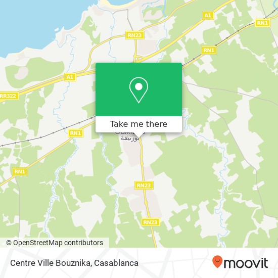 Centre Ville Bouznika map