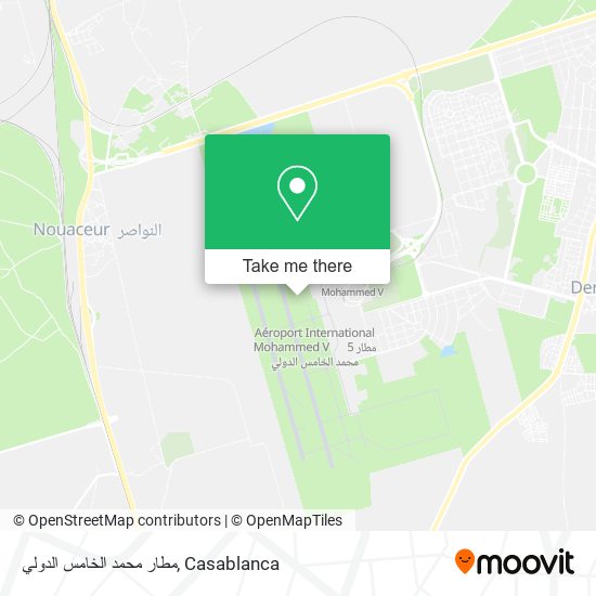 مطار محمد الخامس الدولي map