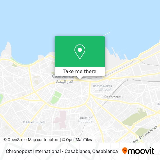 Chronopost International - Casablanca map