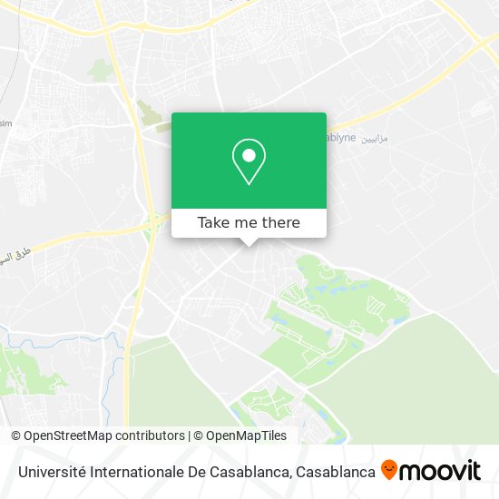 Université Internationale De Casablanca map