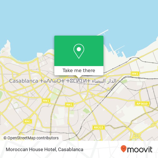 Moroccan House Hotel map