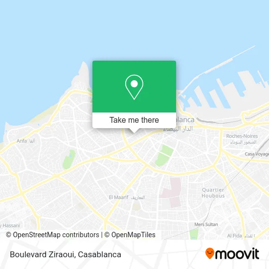 Boulevard Ziraoui map