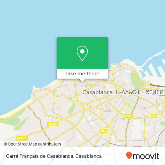 Carré Français de Casablanca map