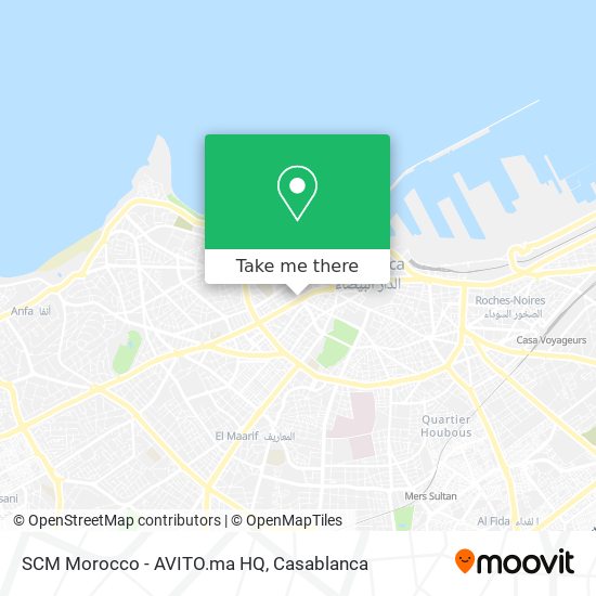 SCM Morocco - AVITO.ma HQ map