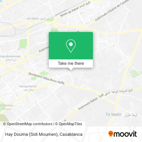 Hay Douma (Sidi Moumen) map