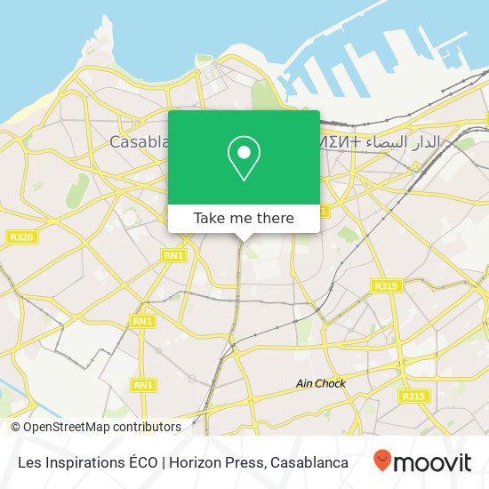 Les Inspirations ÉCO | Horizon Press map