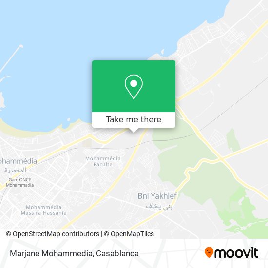 Marjane Mohammedia map