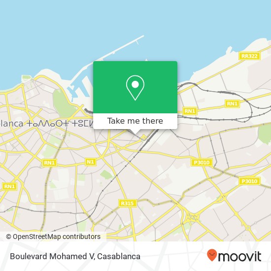 Boulevard Mohamed V plan