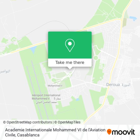 Academie Internationale Mohammed VI de l'Aviation Civile map