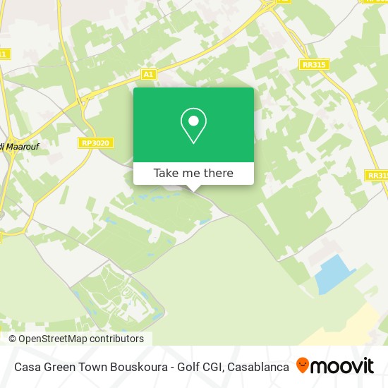 Casa Green Town Bouskoura - Golf CGI map