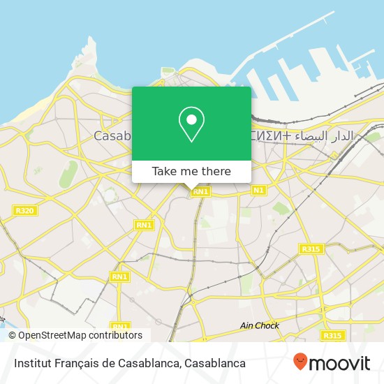 Institut Français de Casablanca map