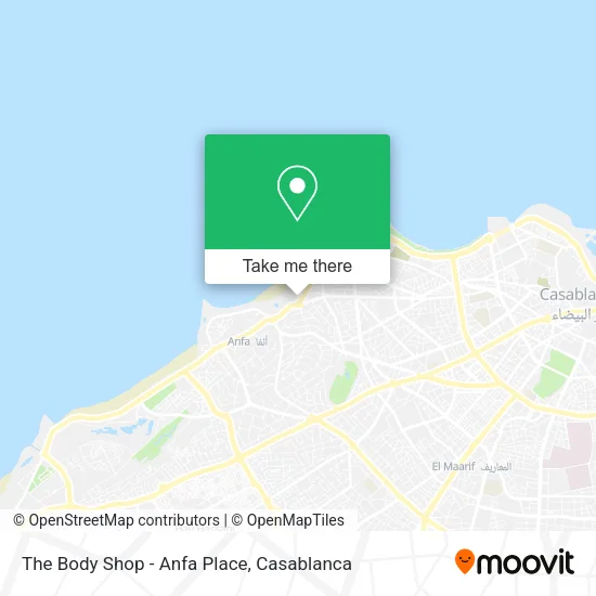 The Body Shop - Anfa Place map