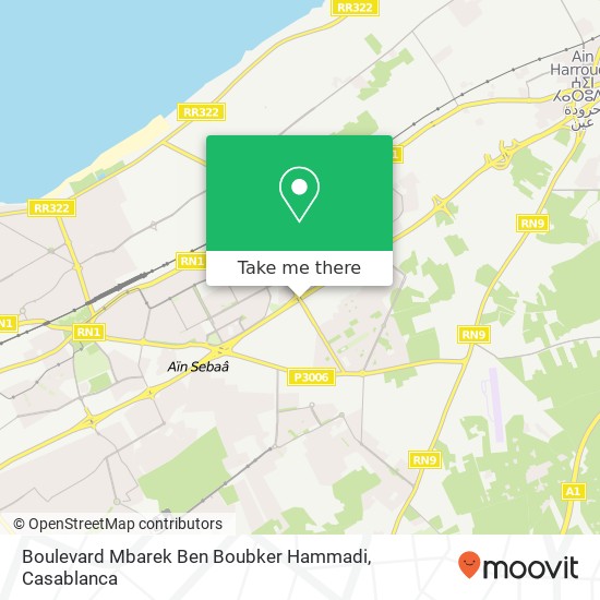 Boulevard Mbarek Ben Boubker Hammadi map