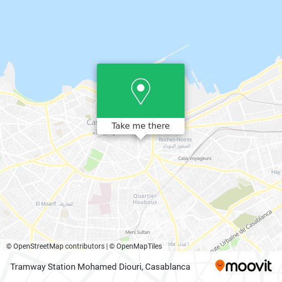 Tramway Station Mohamed Diouri map