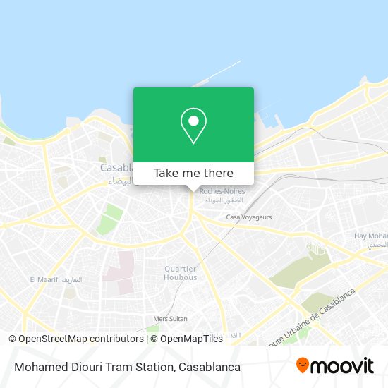 Mohamed Diouri Tram Station map