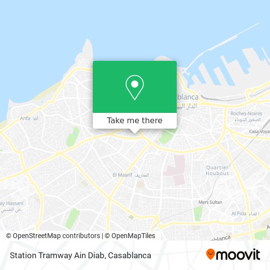 Station Tramway Ain Diab plan