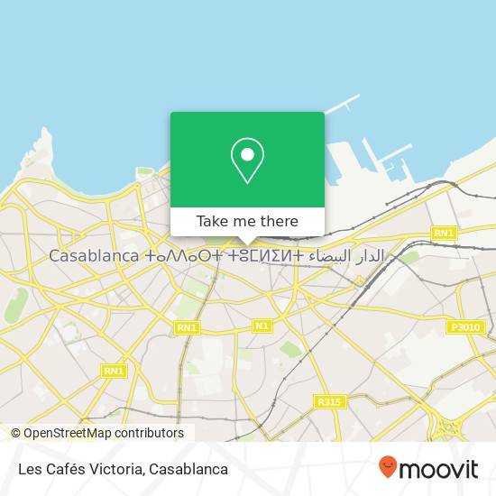 Les Cafés Victoria map