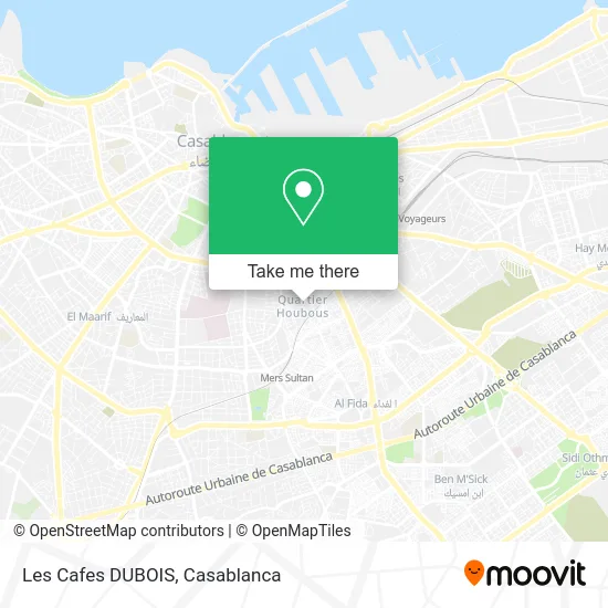 Les Cafes DUBOIS map