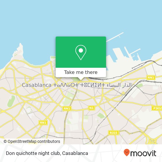 Don quichotte night club map