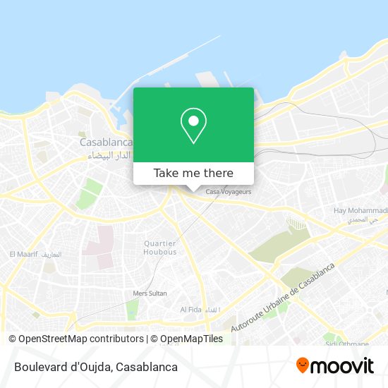 Boulevard d'Oujda map