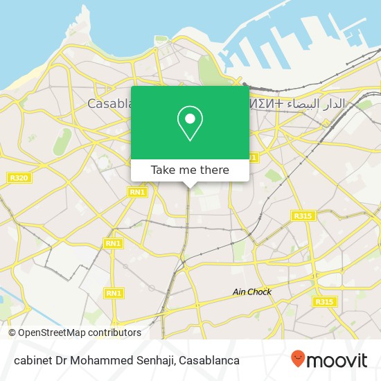 cabinet Dr Mohammed Senhaji map