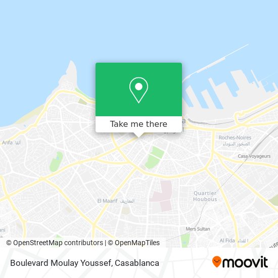 Boulevard Moulay Youssef map