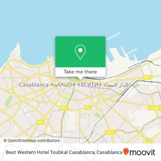 Best Western Hotel Toubkal Casablanca plan