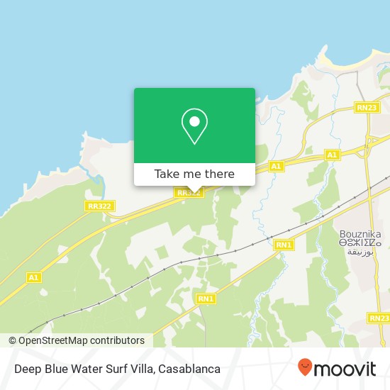 Deep Blue Water Surf Villa map