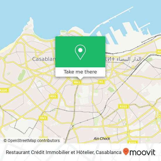 Restaurant Crédit Immobilier et Hôtelier map