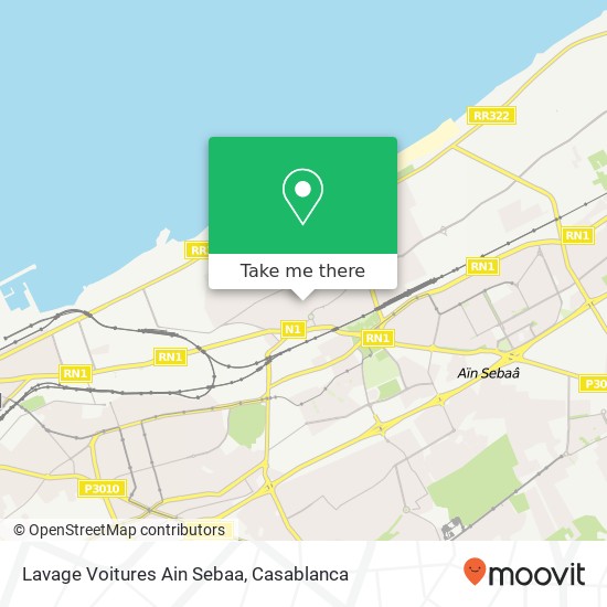 Lavage Voitures Ain Sebaa map