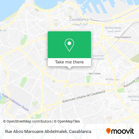 Rue Abou Marouane Abdelmalek map