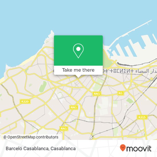 Barceló Casablanca map