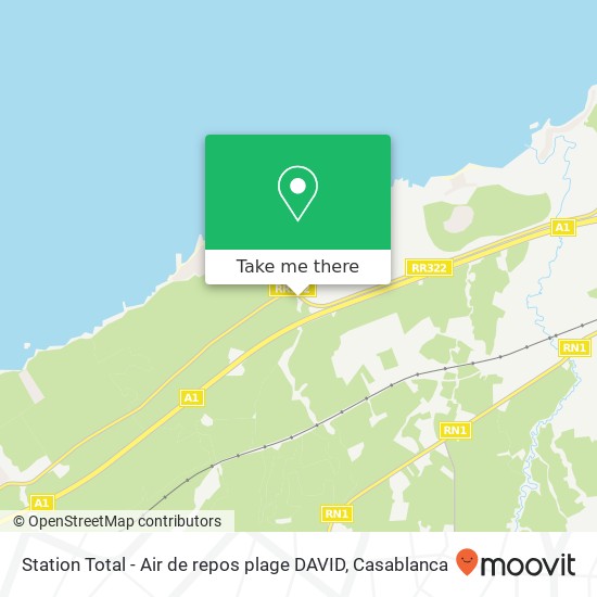 Station Total - Air de repos plage DAVID plan