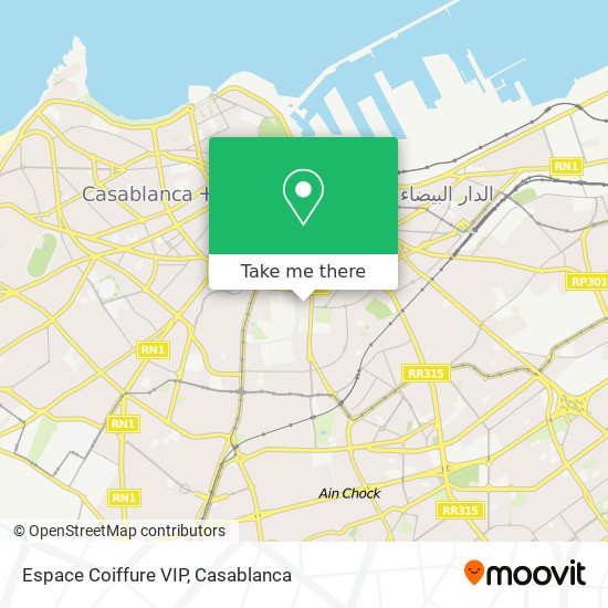 Espace Coiffure VIP map