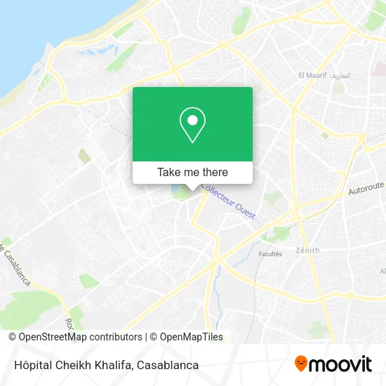 Hôpital Cheikh Khalifa map