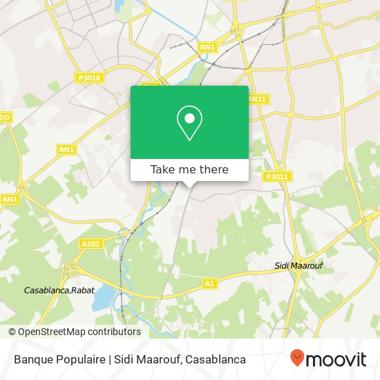 Banque Populaire | Sidi Maarouf map