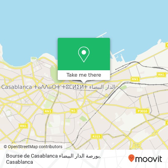 Bourse de Casablanca بورصة الدار البيضاء map