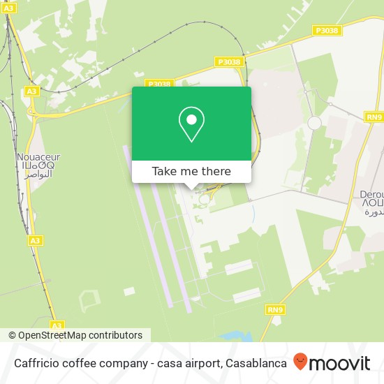 Caffricio coffee company - casa airport map